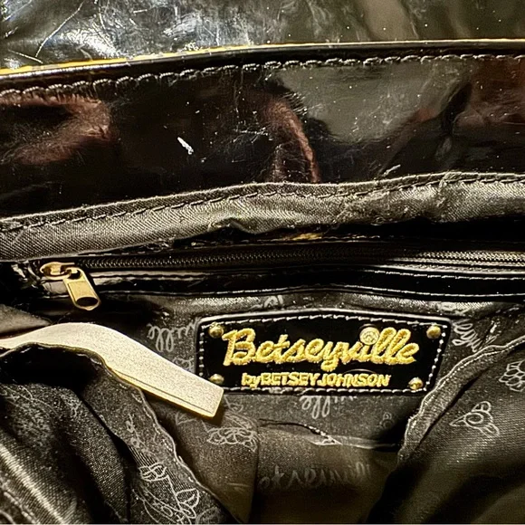 Vintage Y2K Betsey Johnson Betseyville Snake-print Ombré Bag - Picture 3 of 3